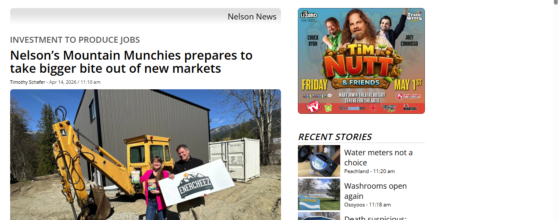 Enercheez expansion Canada crunchy cheese snack production facility